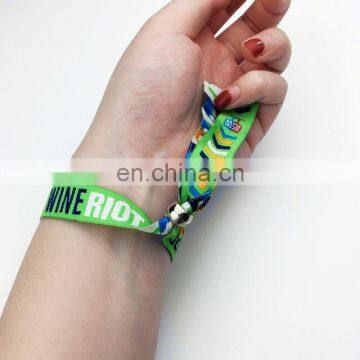 Fashion cheap satin wristband for events/events wristband