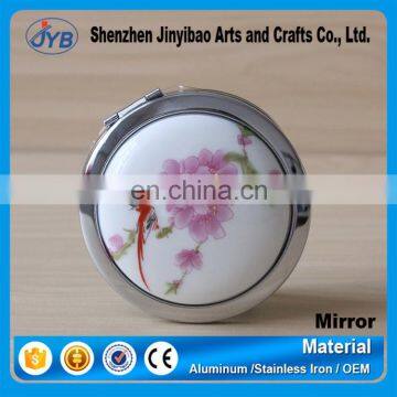 Newest Customized High-end Chinese Style Pocket Mirrors Ceramic Mirror