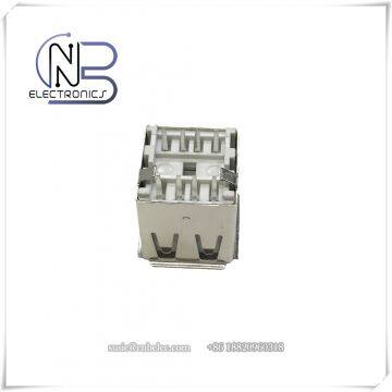 USB A Type Female USB 2.0 Header Double Stack Connector, Right Angle PCB Mount Usb Connector photo-5
