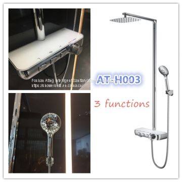 NEW 2020 Ating IT-H003 thermostatic rain shower sets 3functions shower faucets factory