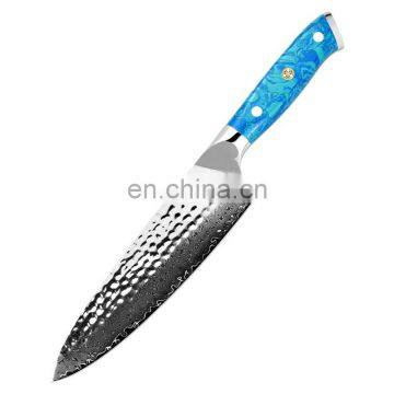 High Carbon Kitchen Knives Turquoise Handle 8 Inch Gyuto Japanese Chef Knife photo-3