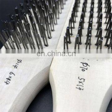 29cm Handle Length Metal Small Brass Wire Brush for Machine Rust Cleaning
