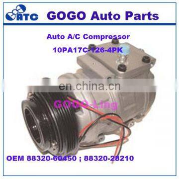 GOGO 10PA17C Auto A/C Compressor for Toy ota Celica Supra OEM 88320-60450 ; 88320-28210 447200-3535 ; 447200-3534 ;