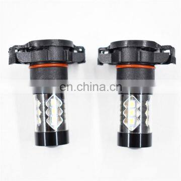 2x 80W H16 5202 CR EE LED 3200LM 6000K Super White Bright Fog DRL Lights Bulbs