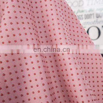 Chinese OEM 50D Plain Dyeing PVC Dot 300T Pongee 100% Polyester Pongee Fabric photo-2