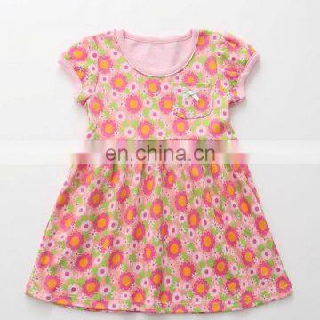 Cute Design Sundress Soft Cotton Dress Vintage Flower Girl Dresses