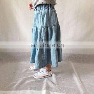 2020 Spring and Summer Denim Girls Skirt Childrenswear Wholesale