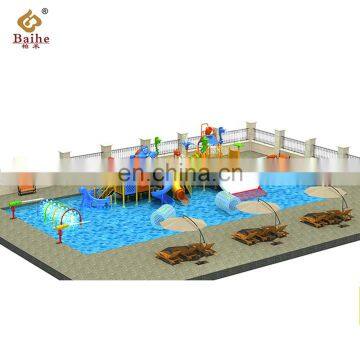 BH-A06 Best Price Swimming Pool Waterpark Equipment Large Slide Combination