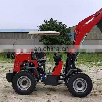 cheapest Chinese mini wheel loader wheel loader rated load 1500 kg with roof