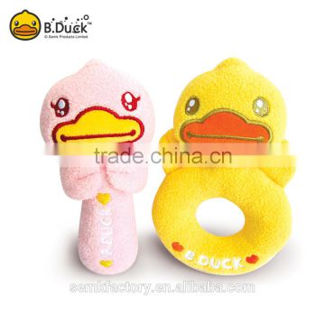 Novelty baby hand ring rattles set for promotional gift wholesaler