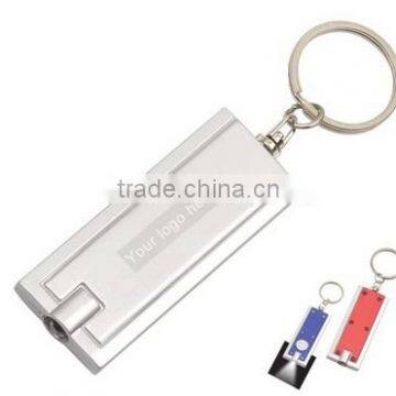Promotional Logo Printed Rectangle LED Flashlight Keychain Quality Choice photo-4