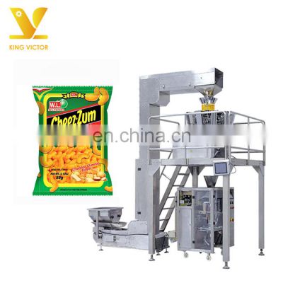 KV Fully automatic weighing sealing crisps corn chips packing machine