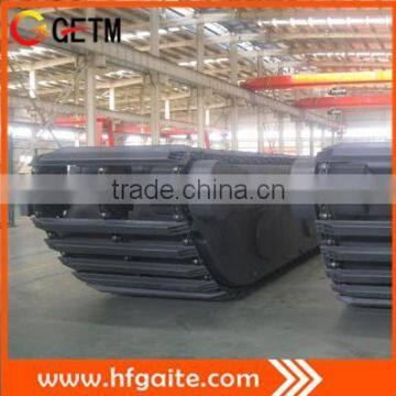 Floating excavator pontoons for 24T excavator assemble