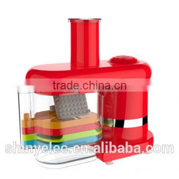 Electrical mandoline slicer for vegetable processor kitchen use