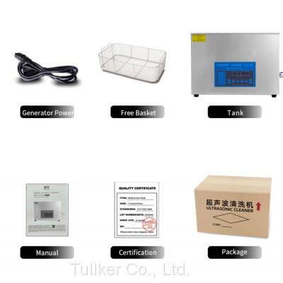 Tullker Degas Ultrasonic Cleaner With Dual Frequency Engine DPF Automotive Parts Ultrasound Tank photo-4