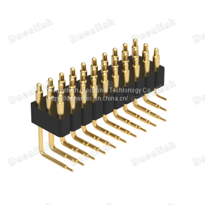 Dnenlink 3.00mm Pitch Triple Row H4.0mm Right Angle Male Header DIP Type PogoPin Header photo-4