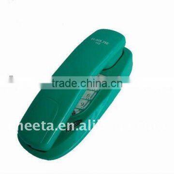 Modern green slim telephone wall mounted phone