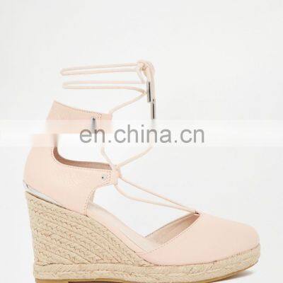 Ladies and Women Lace up Wedges High Heel Sandals Shoes photo-2