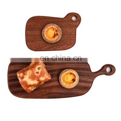 simple style solid wooden cheese board ebony walnut acacia bread boards