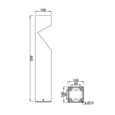 Led Bollard Lamp DLW-LED-048 photo-3