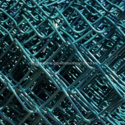 Black Chain-link Fencing Chinese Factory Chain Link Mesh Wire Yard Fence Playground Tennis School Back Yard Fence Security Military Fence photo-2