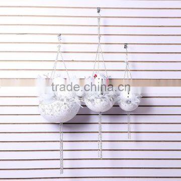 2015 wholesale white color polyfoam christmas ornament