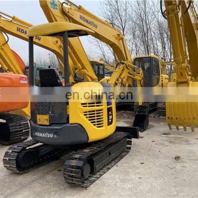 Mini crawler excavator komatsu pc30 pc35 open cabin with blade