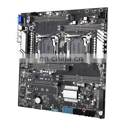 X99 Dual Z8 CPU Motherboard Socket LGA 2011-3 8 Canales Dual E5 V3 V4 DDR4 RECC 256GB RAM NVME M.2 SATA 3.0