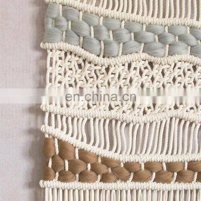 Artilady Hand-woven Colour Tapestry Macrame Wall Hanging Art Woven Bohemian Crafts Decoration Gorgeous Tapestry For Home Bedroom photo-3