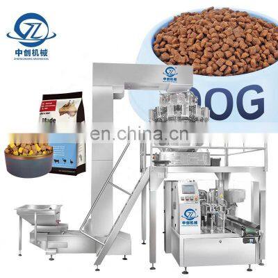 Dog Packaging Pouch Premade Bag Powder Coffee Chocolate Liquid Milk Grain Cookie Nut Flour Pet Food Packing Machine