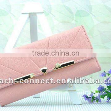 pink popular women wallets new design