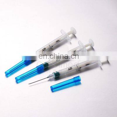 Safety ad Syringe 2 Parts Disposable Auto Destruct Self Destructive 1ml 0.5ml Auto Disable Syringe With Needle photo-4