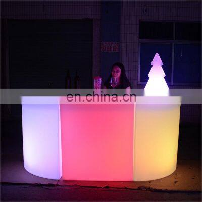 outdoor led bar counter coffee  restaurant wedding party event rental furniture led lighted bar counters for sale