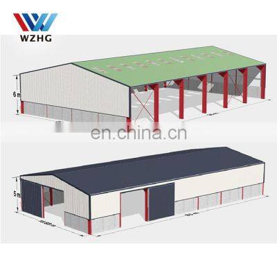 China insulated prefabricated steel structure function hall design low cost prefab warehouse