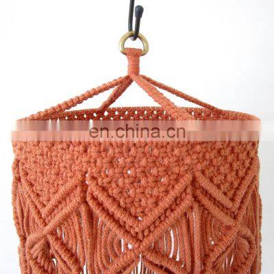 Hot Sale Macrame Lampshade Boho Ceiling Light Handmade High Quality photo-5