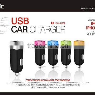 2015 hot sale Havit 12-24V usb car charger