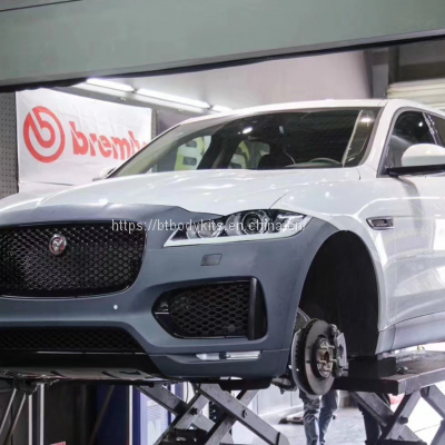 BT 2016-UP Jaguar F-PACE SC Front Bumper With Lumma Style Diffuser Combo photo-5