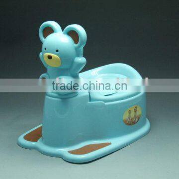 Plastic cartoon baby closestool with lid HX0008284