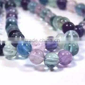 beads multi colour fluorite