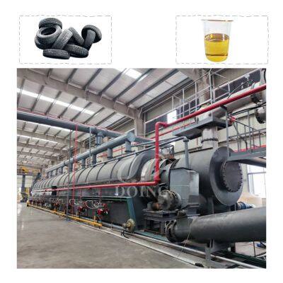 DOING Newest Technology Continuous Tire Plastic Pyrolysis Machine Automatic Tyre to Fuel Oil Recycling Pyrolysis Plant photo-2