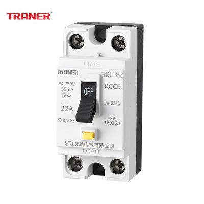 TRANER TNB2L-40b Water Heater Circuit Breaker Elcb 2P 16A 20A 25A 32A/30mA