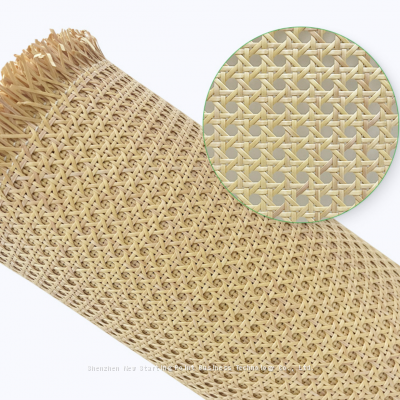 Factory plastic  rattan cane webbing pe rattan weaving mat rolls for furnitures