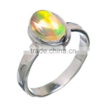 RARE ETHIOPIAN OPAL 925 STERLING SILVER RING ,925 STERLING SILVER JEWELRY WHOLE SALE,JEWELRY EXPORTER