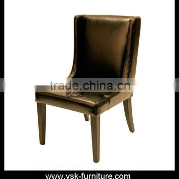 AC-126 High Back Armless Restaurant Leather Chair Dining Design