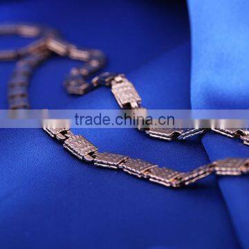 Manufacturer Direct Sale New Arrival Coffee Gold Plated Chunky Choker Statement Chain Necklace photo-5