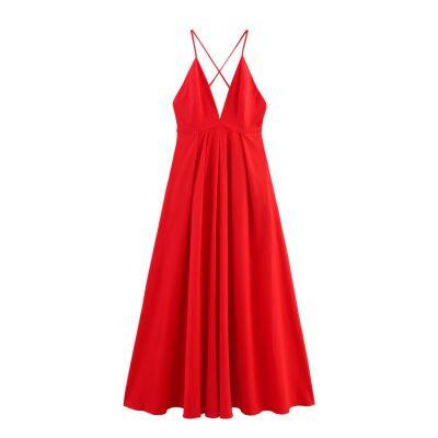 2025 Spring New Dress for Women's Wear: Slim Fit and Casual Strap Design, With a Small Niche Sense photo-4