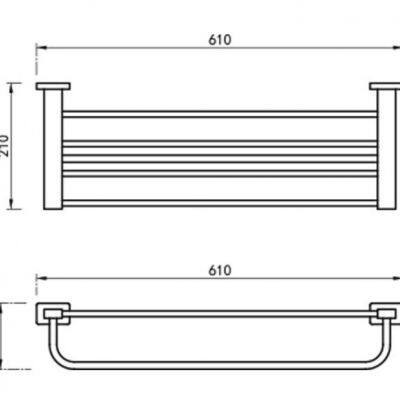 Black Towel Rack Bathroom Ware Manufacturer Towel Shelf photo-2