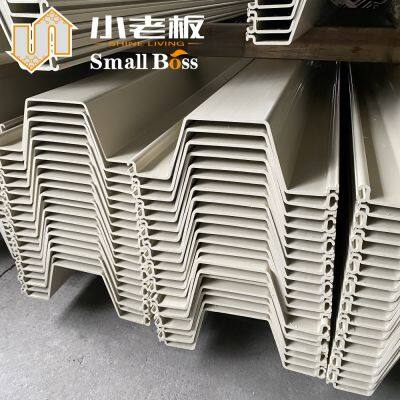 PVC Sheet Pile Vinyl for River Pond Sea Ditch Canal Water Erosion Control Seawall photo-2