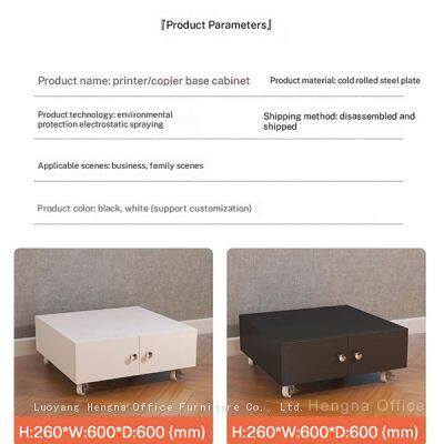 Lockable Printer Stand With Storage Cabinet | Heavy Duty Rolling Base for HP/LaserJet Printers | Office Equipment Furniture photo-3