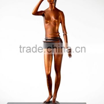 Bronze Statue Of Abstract Figure Women Elaborate Sculpture